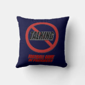 話すフットボールの試合の進行中の装飾用クッション無し クッション (裏面)