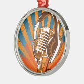 話すマイクロフォン メタルオーナメント (左)