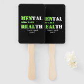 話す人はメンタルヘルスを癒す ハンドファン (正面&裏面)