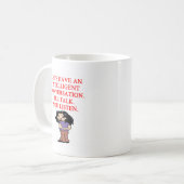 話す侮辱 コーヒーマグカップ (正面左)