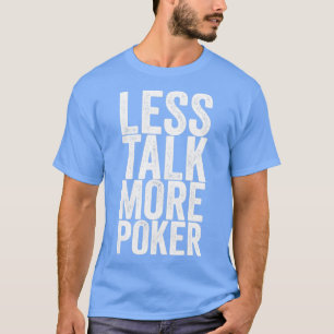 話す回数を減らすトランプのポーカー Tシャツ