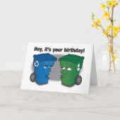 話す屑のユーモアのあるなバースデー・カード カード (黄色い花)