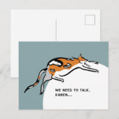 話す必要がある… ポストカード (正面/裏面)