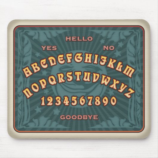 話す板(ティール（緑がかった色）) マウスパッド (正面)