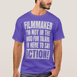 話す気分ではない – 映画製作者おもしろい Tシャツ