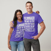 話す気分ではない – 映画製作者おもしろい Tシャツ (ユニセックス)