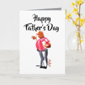 話す素晴らし人が！父の日を祝う カード (黄色い花)