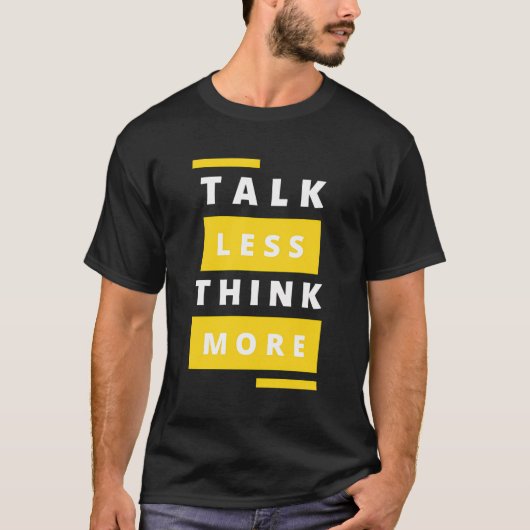 話す考えのタイポグラフィ Tシャツ (正面)