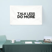 話す言葉が減って効果が上がる 横断幕 (トレードショー)