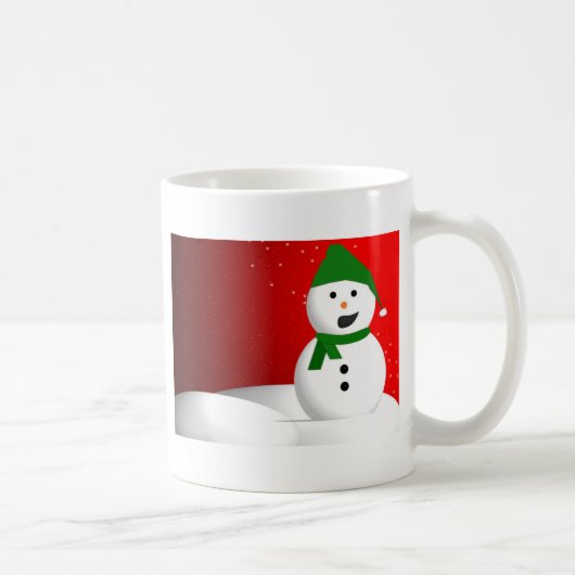 話す雪だるま コーヒーマグカップ (右)