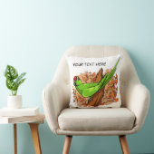 話すringneckのオウムの文字はカスタマイズ可能です クッション (椅子)