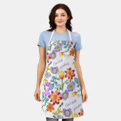 話せない、ガーデニング エプロン (着用した状態)