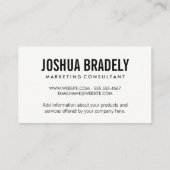 話のバブル 名刺 (裏面)