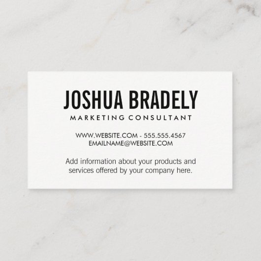 話のバブル 名刺 (裏面)