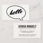 話のバブル 名刺 (正面/裏面)