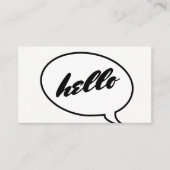 話のバブル 名刺 (正面)