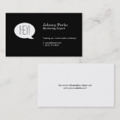 話のバブル 名刺 (正面/裏面)