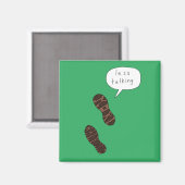 話の少ない多くの歩く マグネット (正面/裏面)