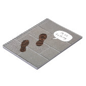 話の少ない詳細歩くCinderblockノートブック ノートブック (左側)