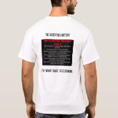 話は安いです Tシャツ (裏面)