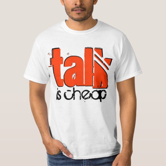 話は安いTシャツです Tシャツ (正面)