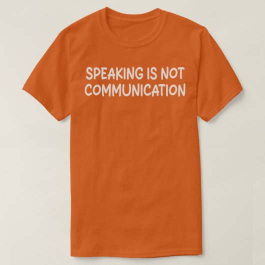 話は通信しない Tシャツ (デザイン正面)