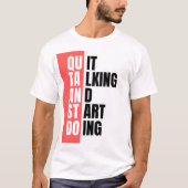 話やめして始める Tシャツ (正面)