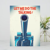 話をさせてくれ(第2次世界大戦スタイルプリント) 招待状 (スタンド正面)