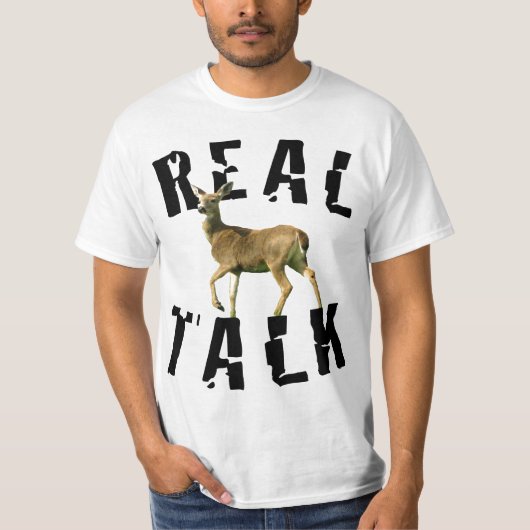話を実在して下さい Tシャツ (正面)