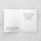 話イエスフローリー十字グリーティングカード サンキューカード (内部)