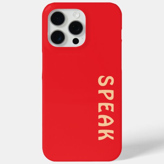 話ロゴ赤 Case-Mate iPhoneケース (裏面)