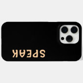 話ロゴ黒 Case-Mate iPhoneケース (裏面 (横))