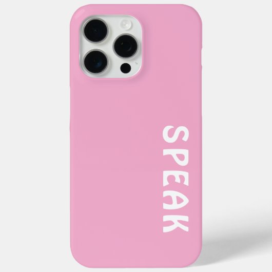 話ロゴ・ソフトピンク Case-Mate iPhoneケース (裏面)