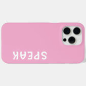 話ロゴ・ソフトピンク Case-Mate iPhoneケース (裏面 (横))