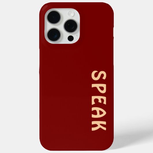 話ロゴ・マルーン Case-Mate iPhoneケース (裏面)