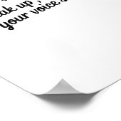 話上へ – マイクやる気を起こさせるステッカー ポスター (角)