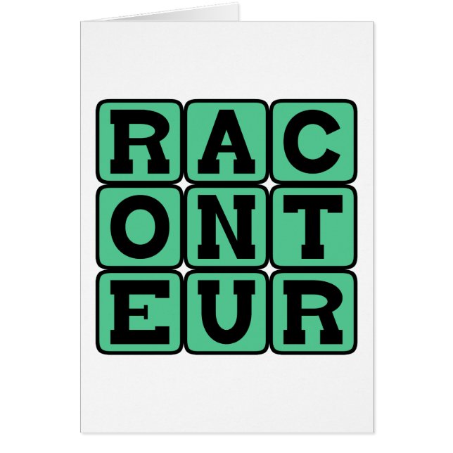 話上手、語り手 (正面)