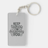 話保すアクリルのキーチェーンを診断する キーホルダー (裏面)