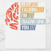 話保す心理学の診断 ワインラベル (シングルラベル)