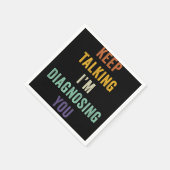 話保す診断する精神科医おもしろい スタンダードカクテルナプキン (角)