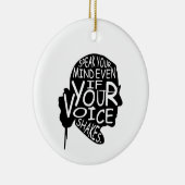 話声も揺もし動く セラミックオーナメント (右)