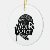 話声も揺もし動く セラミックオーナメント (左)