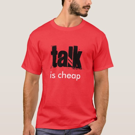 "話安い"はTシャツです Tシャツ (正面)