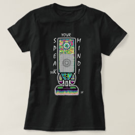 話心のモットー(カラフルサイクロプスロボット) Tシャツ
