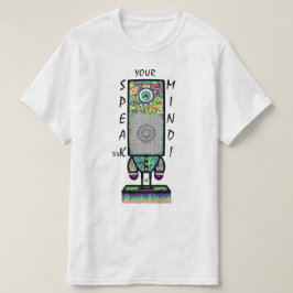 話心のモットー(カラフルサイクロプスロボット) Tシャツ