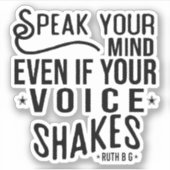 話心も声ももし震える シール (正面)