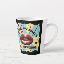 話心、投票、活動家 カフェラテマグ