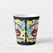 話心、投票、活動家 カフェラテマグ (正面)