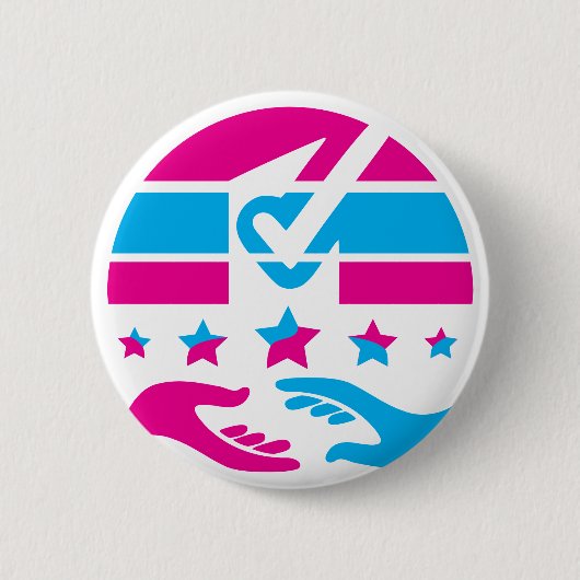 話心 缶バッジ (正面)