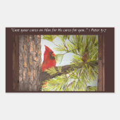 話赤鳥 長方形シール (正面)